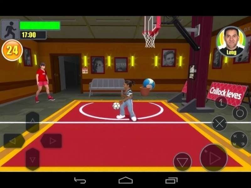 Slum Slam Champ gameplay screenshot showing controls and character in action